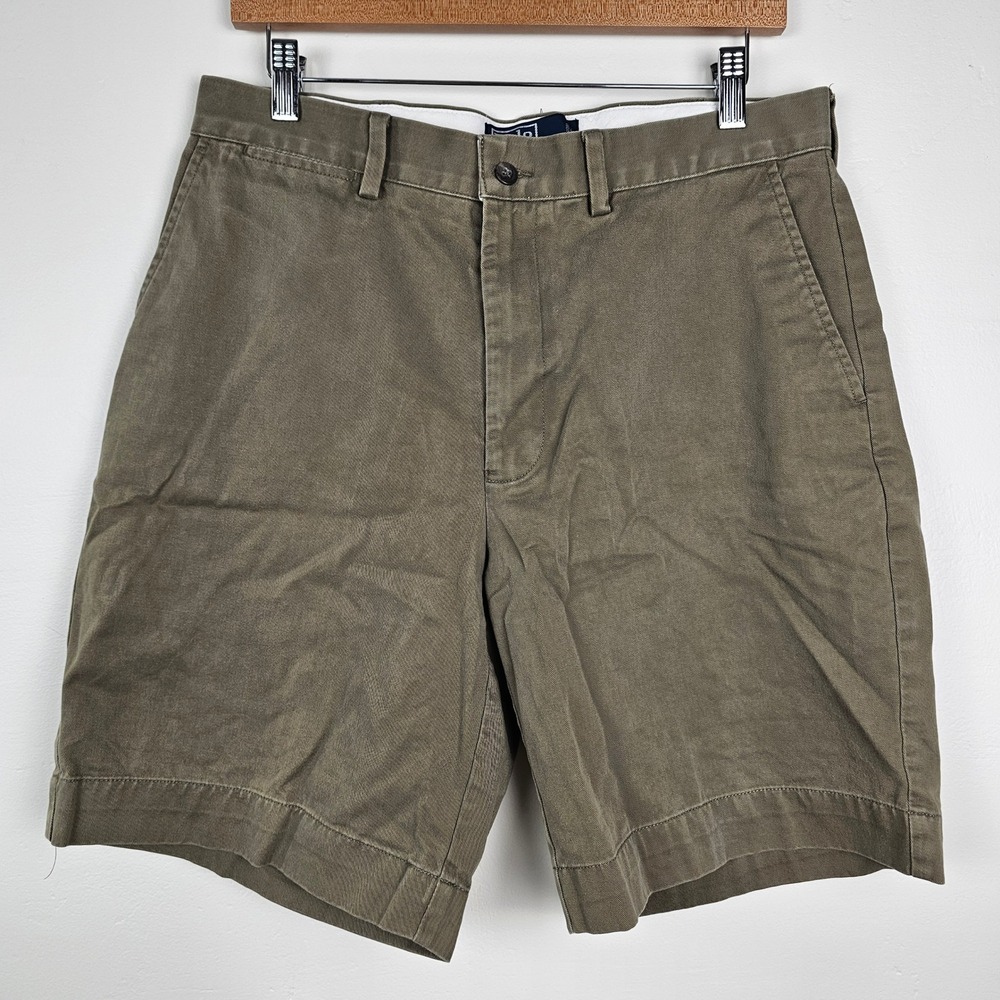 Polo Ralph Lauren Shorts Mens 32 Green Prospect Short Classic Chino Cotton 434